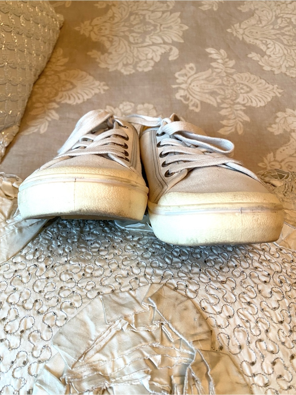 Keen Elsa White Canvas Casual Low Top Lace Front Sneakers Size 8 - Picture 4 of 14